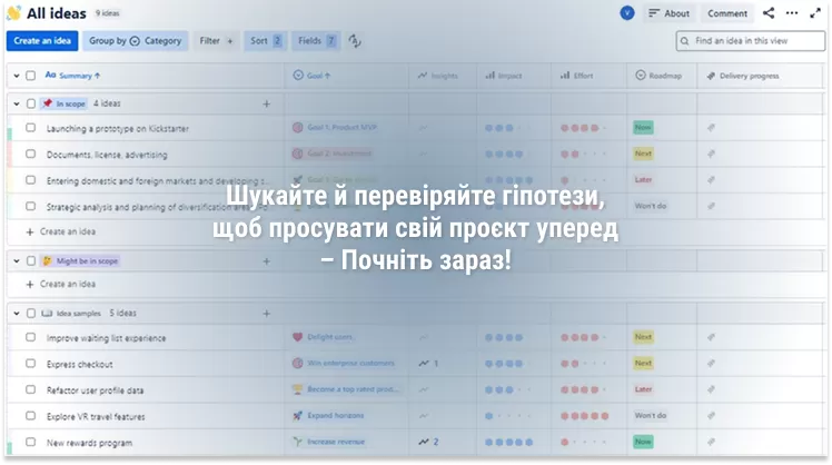 Create a Vision Create a Mission, Vision and Strategy for your project right now!